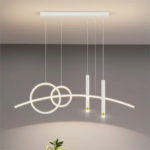 Lustre Led Blanc Moderne Suspendue 100cm 3 Couleurs JHA27WH